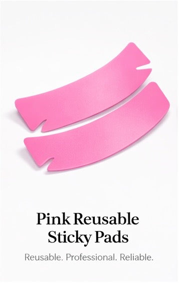 Pink Reusable Sticky Lash Pads
